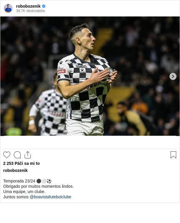 

Temporada 23/24 ⚫️⚪️⚽️
Obrigado por muitos momentos lindos.
Uma equipe, um clube.
Juntos somos @boavistafutebolclube