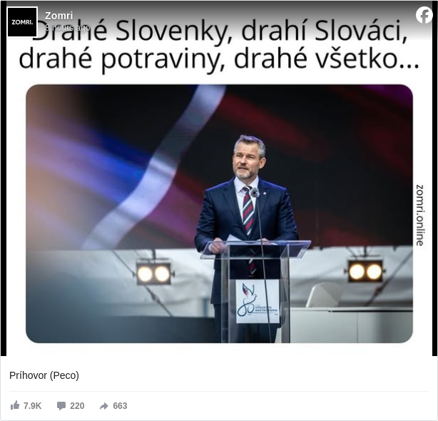 Zomri: Príhovor (Peco)


