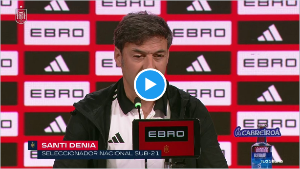 Selección Española Masculina de Fútbol: 🎙️ "Esta es, probablemente, la lista más difícil que hemos hecho en la sub-21".

➡️ "Fermín estaba disponible y convencido de venir".

🗣️ Santi Denia, seleccionador nacional sub-21.

#NuestraBase | #U21EURO https://t.co/h44VAMipSp