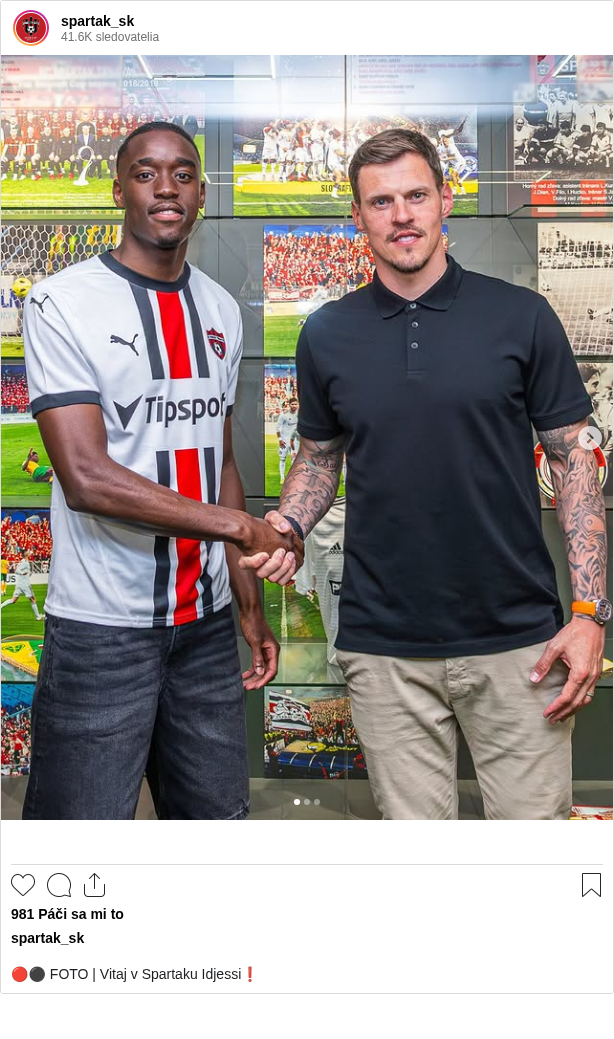 

🔴⚫ FOTO | Vitaj v Spartaku Idjessi❗