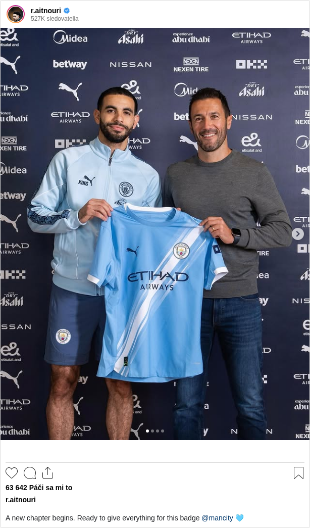 

A new chapter begins. Ready to give everything for this badge @mancity 🩵