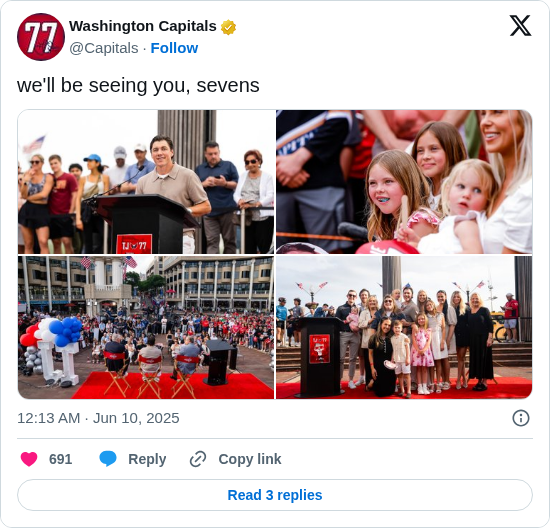 Washington Capitals: we'll be seeing you, sevens https://t.co/gNuEgxoUxF