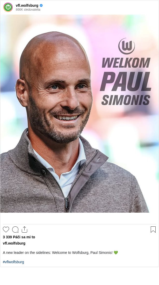 

A new leader on the sidelines: Welcome to Wolfsburg, Paul Simonis! 💚

#vflwolfsburg