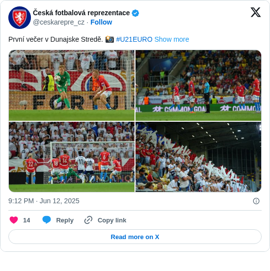 Česká fotbalová reprezentace: První večer v Dunajske Stredě. 📸 #U21EURO https://t.co/9KpdS7LeQU
