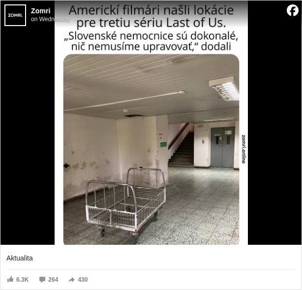 Zomri: Aktualita

