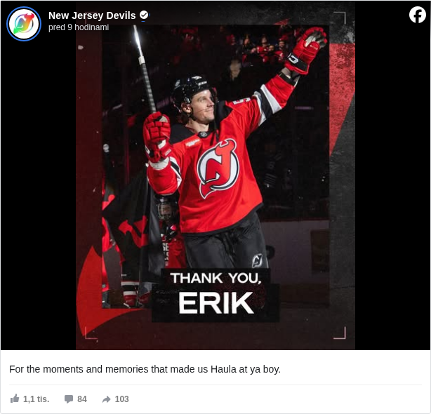 New Jersey Devils: For the moments and memories that made us Haula at ya boy.

