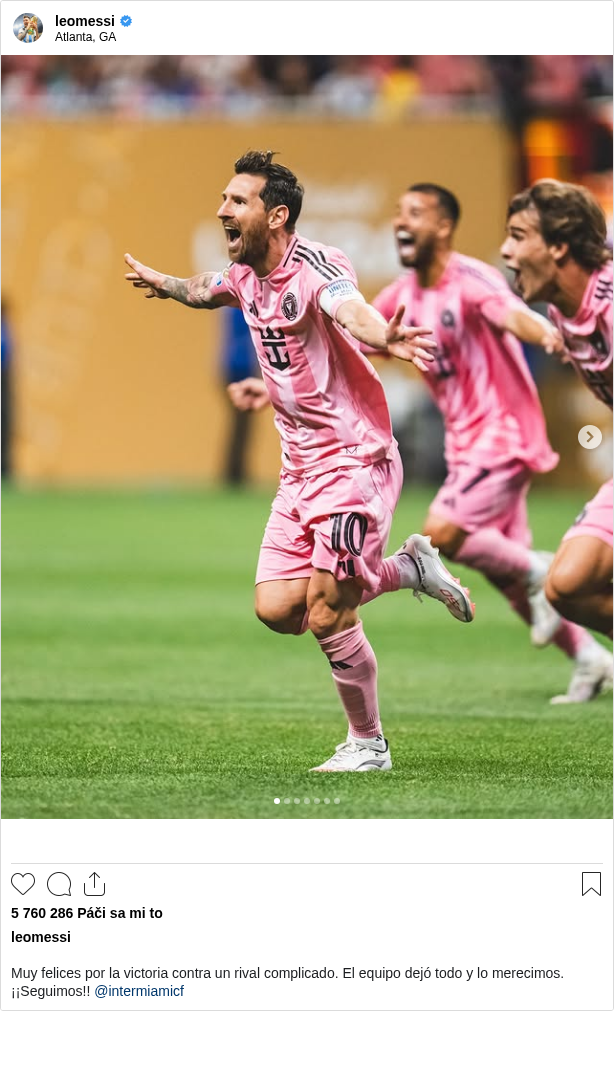 

Muy felices por la victoria contra un rival complicado. El equipo dejó todo y lo merecimos. ¡¡Seguimos!! @intermiamicf