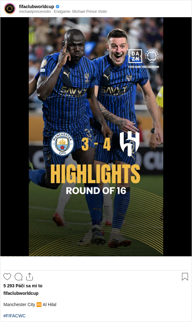 

Manchester City 🆚 Al Hilal

#FIFACWC