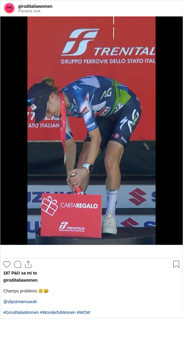 

Champs problems 🥲😂

@slipstreamsarah

#GirodItaliaWomen #WonderfulWomen #WOW