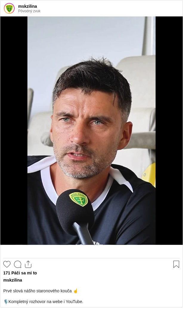 

Prvé slová nášho staronového kouča ☝️

🎙️Kompletný rozhovor na webe i YouTube.