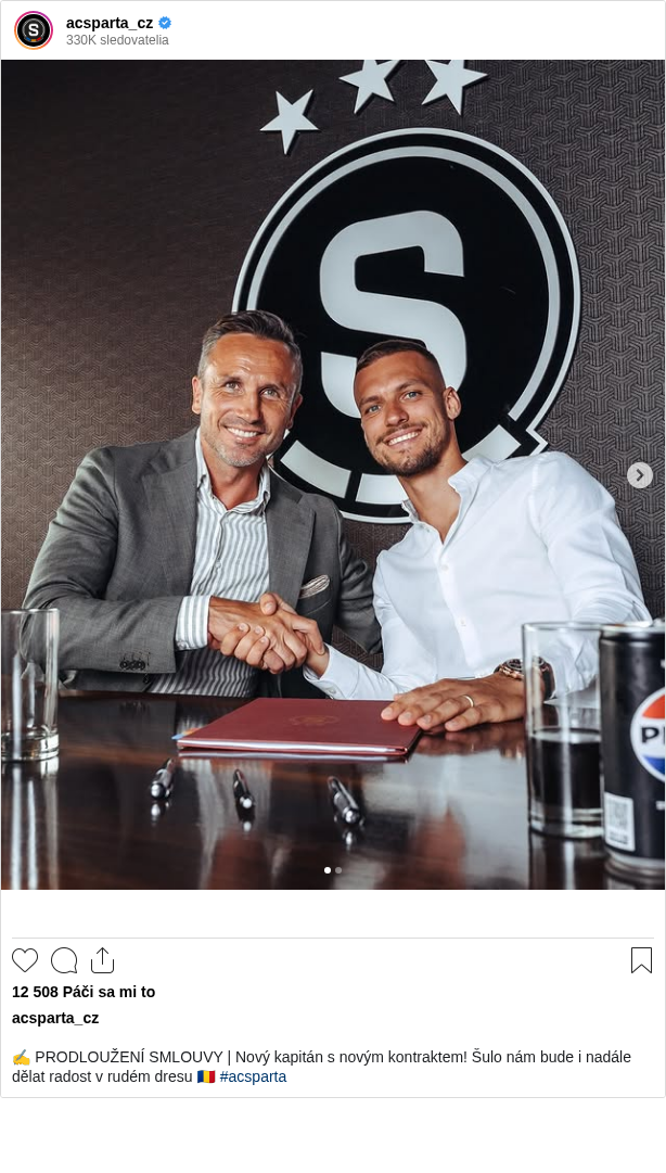 

✍️ PRODLOUŽENÍ SMLOUVY | Nový kapitán s novým kontraktem! Šulo nám bude i nadále dělat radost v rudém dresu 🇷🇴 #acsparta
