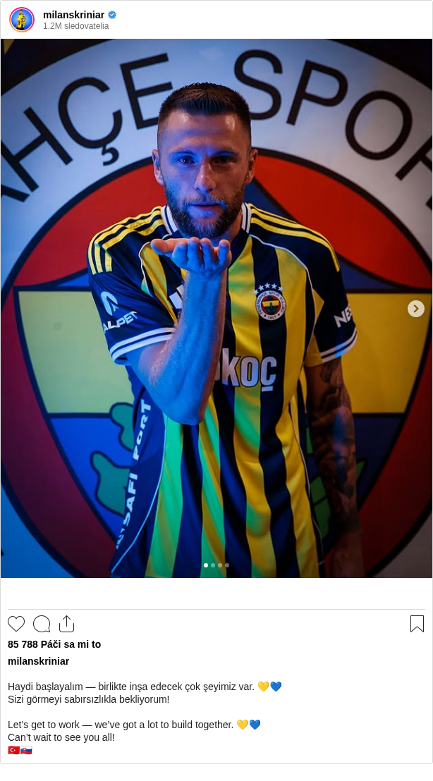 

Haydi başlayalım — birlikte inşa edecek çok şeyimiz var. 💛💙
Sizi görmeyi sabırsızlıkla bekliyorum!

Let’s get to work — we’ve got a lot to build together. 💛💙
Can’t wait to see you all!
🇹🇷🇸🇰