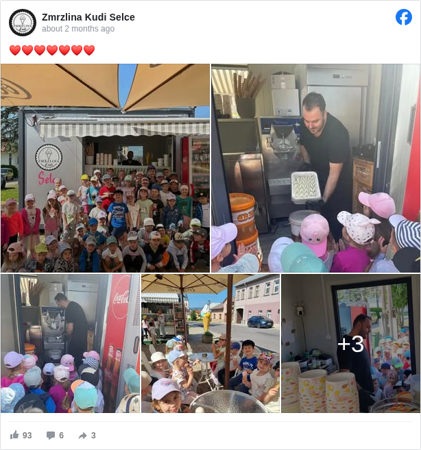 Zmrzlina Kudi Selce: ❤️❤️❤️❤️❤️❤️❤️

