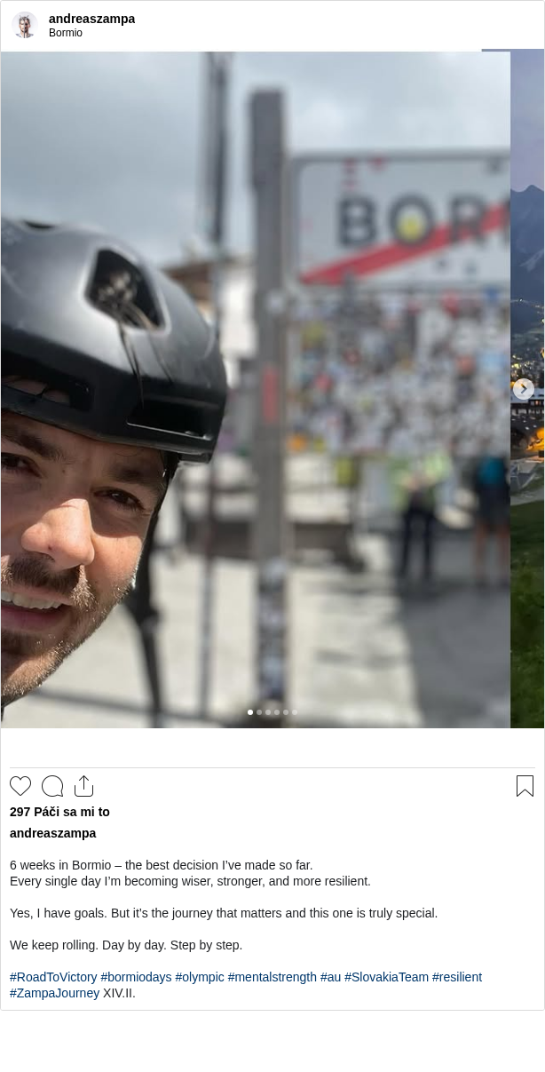 

6 weeks in Bormio – the best decision I’ve made so far.
Every single day I’m becoming wiser, stronger, and more resilient.

Yes, I have goals. But it’s the journey that matters and this one is truly special.

We keep rolling. Day by day. Step by step.

#RoadToVictory #bormiodays #olympic #mentalstrength #au #SlovakiaTeam #resilient #ZampaJourney XIV.II.