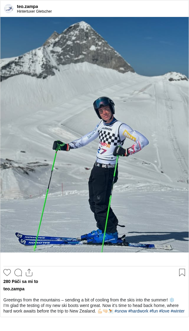 

Greetings from the mountains – sending a bit of cooling from the skis into the summer! ❄️
I’m glad the testing of my new ski boots went great. Now it’s time to head back home, where hard work awaits before the trip to New Zealand. 💪🏻🤜🏻⛷️ #snow #hardwork #fun #love #winter