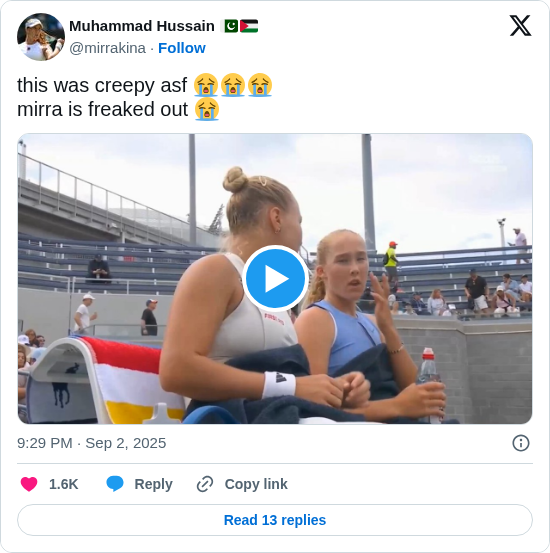 Muhammad Hussain 🇵🇰🇵🇸: this was creepy asf 😭😭😭
mirra is freaked out 😭 https://t.co/F3rj0018zS