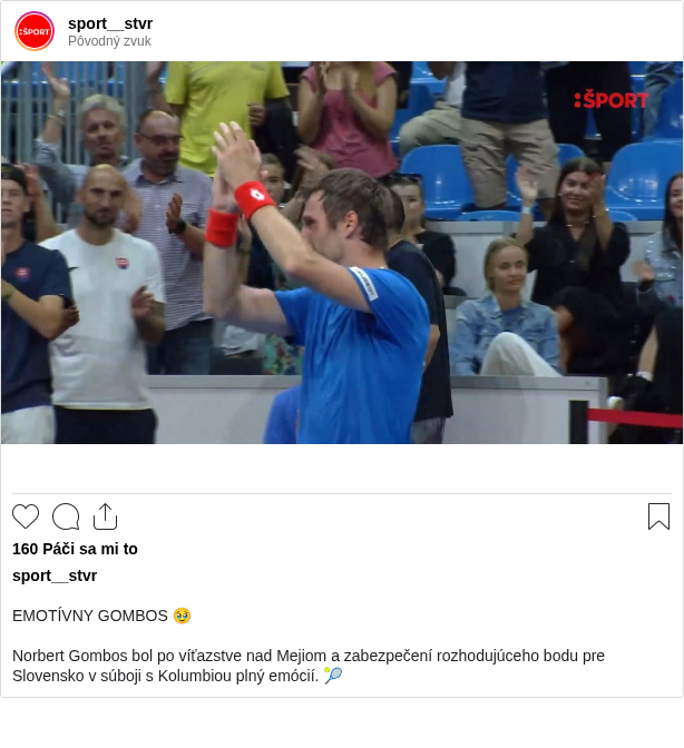 

EMOTÍVNY GOMBOS 🥹

Norbert Gombos bol po víťazstve nad Mejiom a zabezpečení rozhodujúceho bodu pre Slovensko v súboji s Kolumbiou plný emócií. 🎾