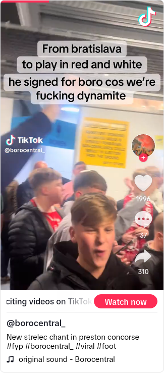New strelec chant in preston concorse #fyp #borocentral_ #viral #foot