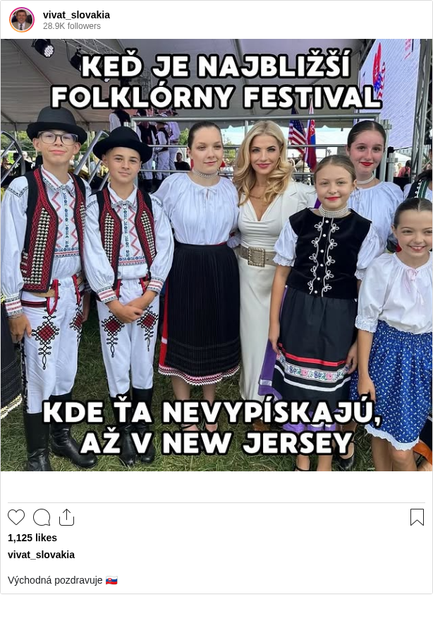 Východná pozdravuje 🇸🇰
