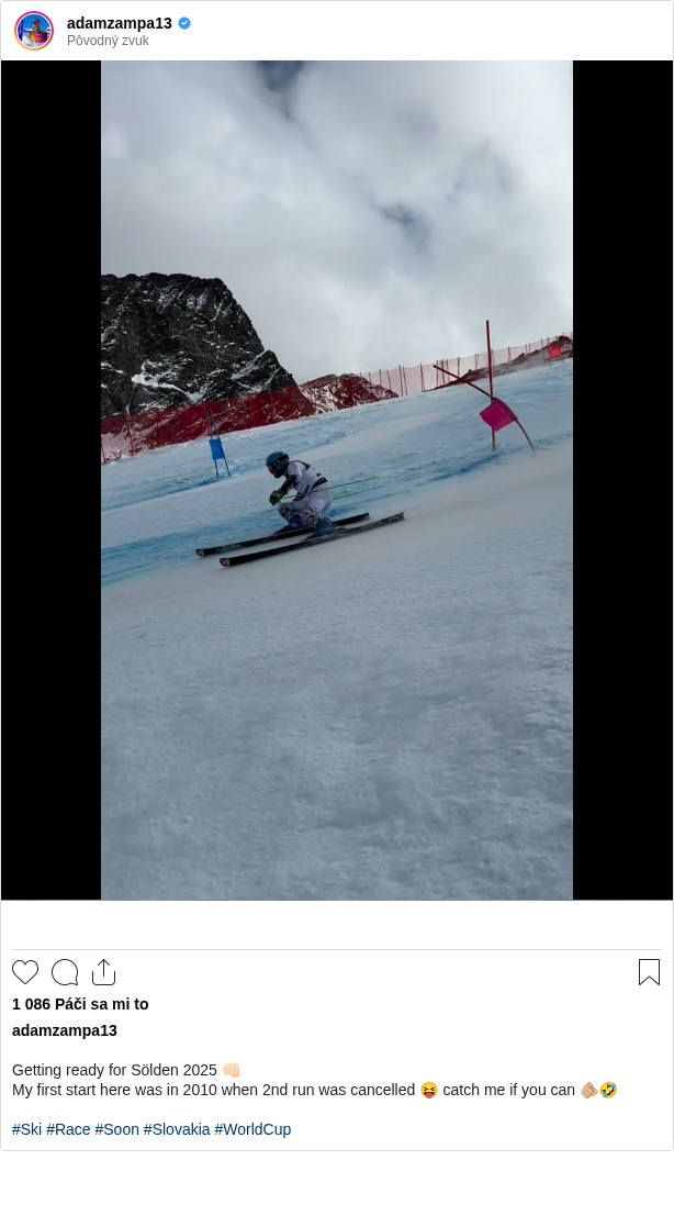 Getting ready for Sölden 2025 👊🏻
My first start here was in 2010 when 2nd run was cancelled 😝 catch me if you can 🫵🏼🤣
#Ski #Race #Soon #Slovakia #WorldCup