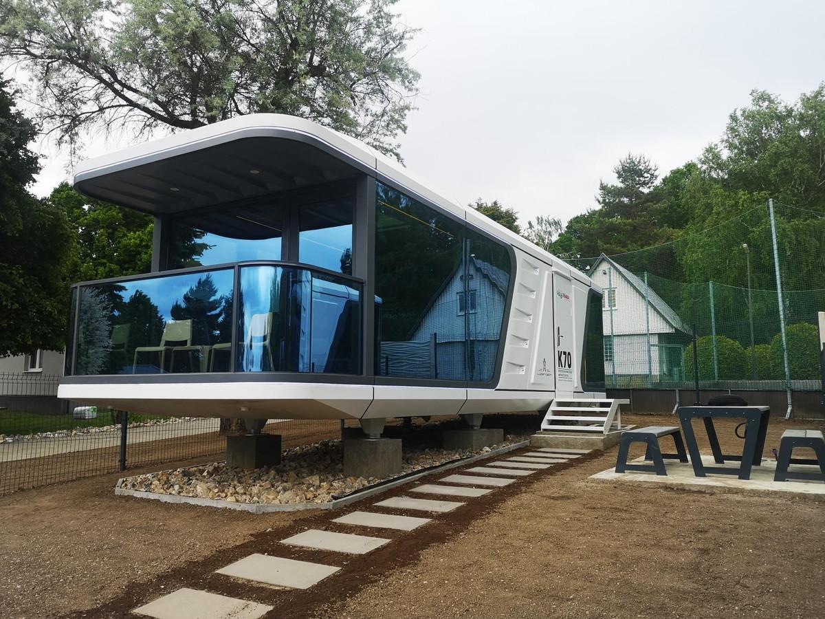Capsule cabins land in a village few tourists know