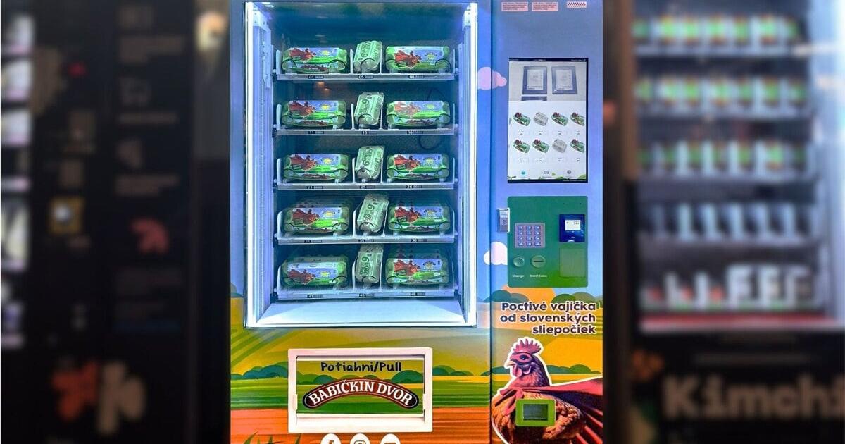 Eggstraordinary vending machine launches in Bratislava