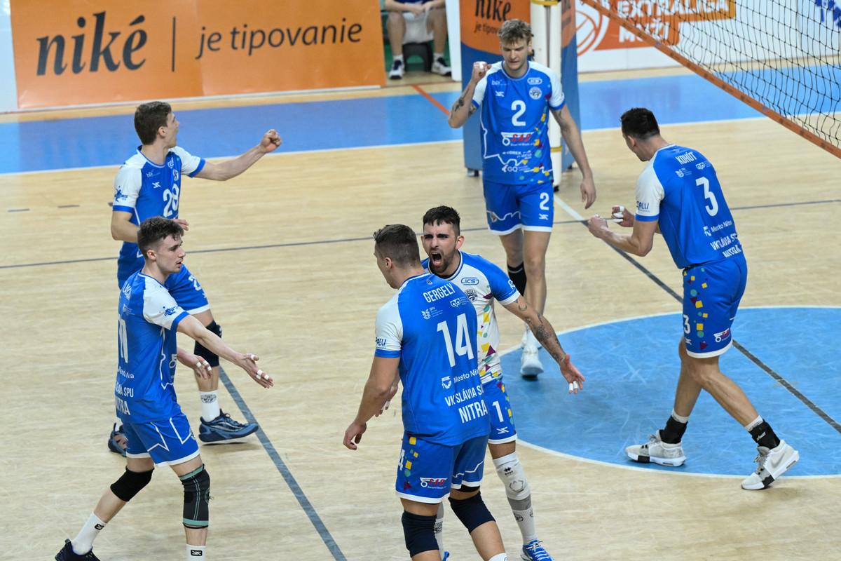 Volejbalisti Nitry si v Niké extralige vybojovali bronz.