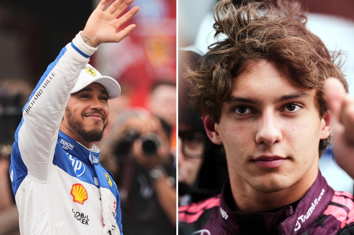 Lewis Hamilton a Andrea Kimi Antonelli (koláž denníka Šport)