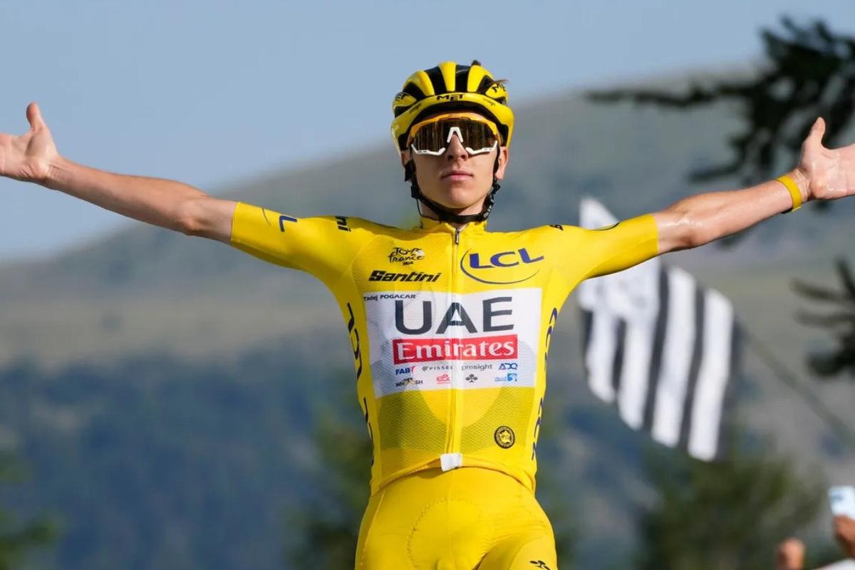 Tadej Pogačar počas Tour de France 2024.