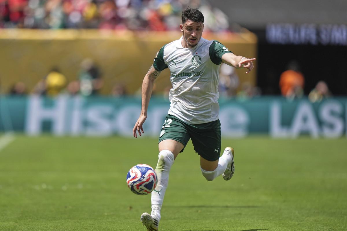 Joaquin Piquerez z Palmeirasu počas súboja s Al Ahly na MS klubov.
