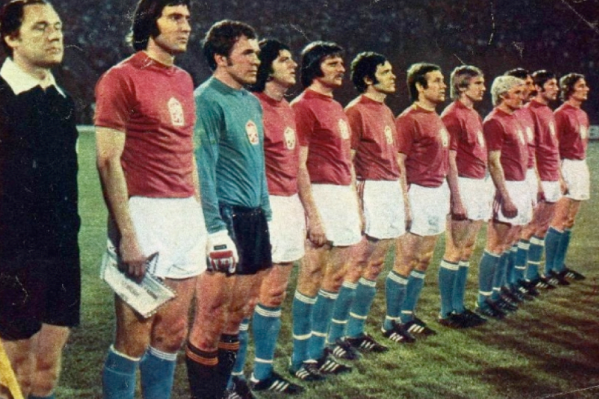 Futbalisti Československa na ME 1976 pred finálovým duelom s NSR.
