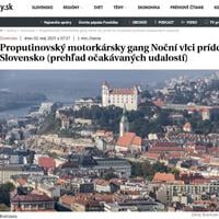 Noční vlci sú podľa Aktualít najdôležitejšou udalosťou dnešného dňa na Slovensku