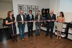 Milan Vetrák (third left) and Ambassador Roman Bužek (second right) attended the opening ceremony.