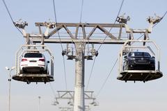 Moving cars at VW's plant in Bratislava.