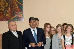 Ambassador Misra (second left). 