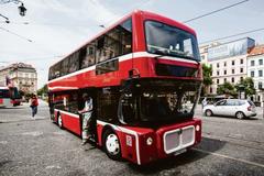 The Sirius double decker is popular in Bratislava.