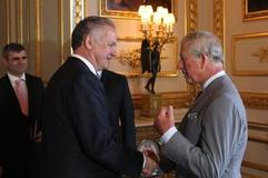 President Andrej Kiska (l) and Prince Charles. 