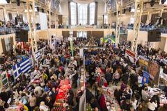 The traditional Charity Christmas Bazaar attracted people to the market hall