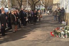 The representatives of embassies in Slovakia came to commemorate Ján Kuciak and Martina Kušnírová.