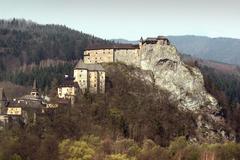 Orava castle from above