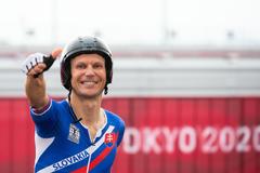 Patrik Kuril won the men’s C4 time trial at the 2020 Paralympic Games in Tokyo.