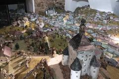 A huge scale model of Banská Štiavnica.