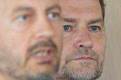 Eduard Heger (left) and Igor Matovič (right). 