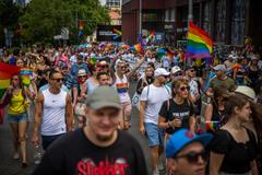 Rainbow Pride in Bratislava in July 2022.