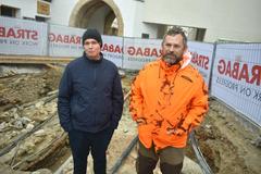 Archaeologists Alexej Skutin and Drahoslav Hulínek