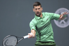 Novak Djokovič na turnaji v Miami 2025.