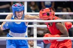 Jessica Triebeľová (vľavo) a Alcinde Lucas dos Santosová z Mozambiku na OH 2024 v Paríži.