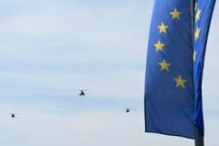 A helicopter flyover near the village of Brezová pod Bradlom in the Myjava district on Saturday, 4 May 2024.