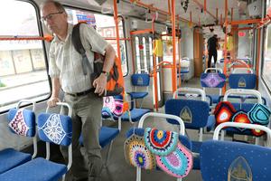 Crochet tram number 9