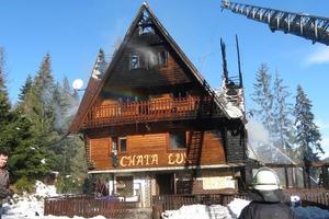 The lodge after fire